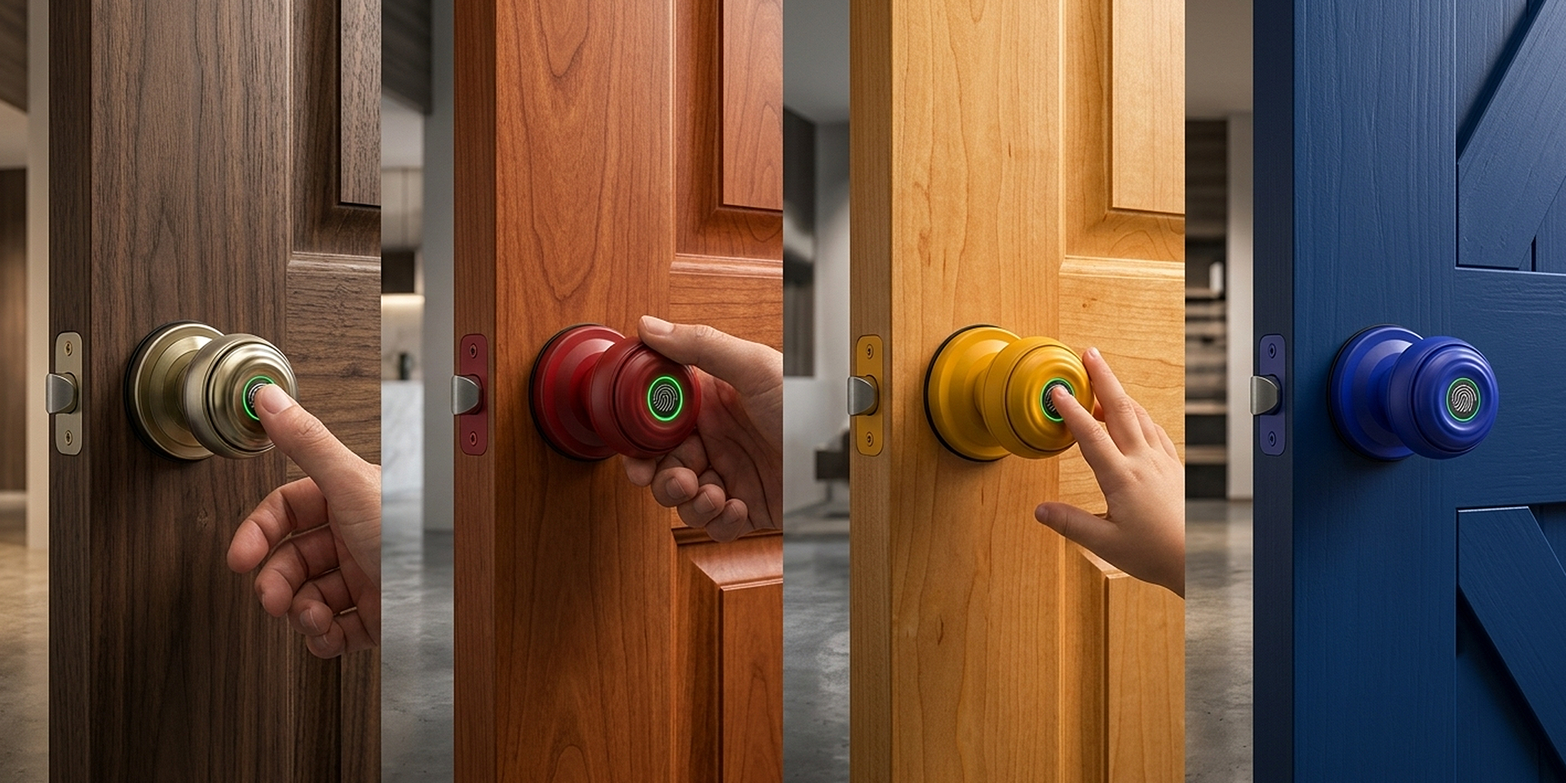 Q1 smart knob lock color lineup