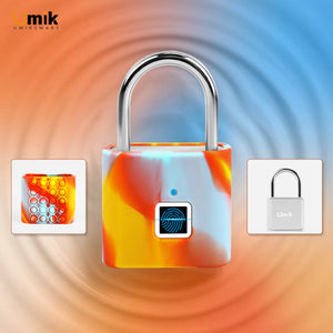 Umiksmart-UMIKSMART Biometric Smart Lock, Keyless Fingerprint Padlock with USB Charging, Waterproof for Gym Locker, Luggage, Storage Box, Fence, School Bag, Cabinet, Classic Green.