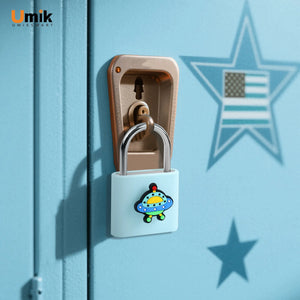 Umiksmart-UMIKSMART Keyless Fingerprint Lock, Waterproof USB Rechargeable Smart Padlock for Bookcase, Suitcase, Locker, Gym, Outdoor Gate, Cosmic Blue Set.