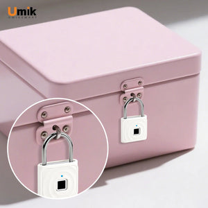 Umiksmart-UMIKSMART Keyless Fingerprint Lock, Waterproof USB Rechargeable Smart Padlock for Bookcase, Suitcase, Locker, Gym, Outdoor Gate, Cosmic Blue Set.