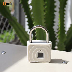 Umiksmart-UMIKSMART Keyless Fingerprint Lock, Waterproof USB Rechargeable Smart Padlock for Bookcase, Suitcase, Locker, Gym, Outdoor Gate, Cosmic Blue Set.