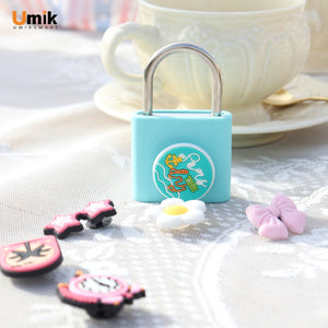 Umiksmart-UMIKSMART Keyless Fingerprint Lock, Waterproof USB Rechargeable Smart Padlock for Bookcase, Suitcase, Locker, Gym, Outdoor Gate, Cosmic Blue Set.