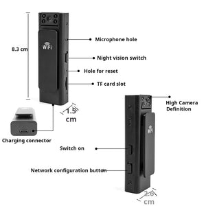 Umiksmart-UMIK UMIKSAMRT HD Body Camera with WiFi and 120 Wide Angle.