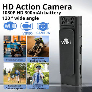Umiksmart-UMIK UMIKSAMRT HD Body Camera with WiFi and 120 Wide Angle.