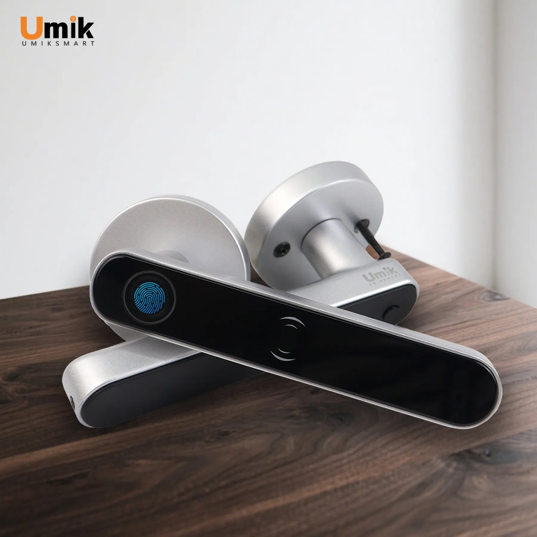 Umiksmart-UMIK UMIKSAMRT Smart Lock - Smart Security and Home Automation for Your Home silver.