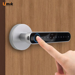 Umiksmart-UMIK UMIKSAMRT Smart Lock - Smart Security and Home Automation for Your Home silver.