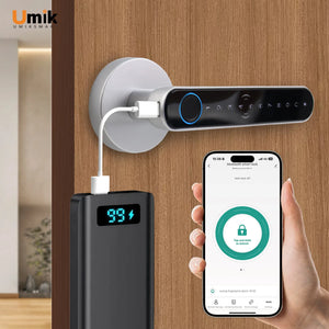 Umiksmart-UMIK UMIKSAMRT Smart Lock - Smart Security and Home Automation for Your Home silver.
