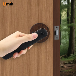 Umiksmart-UMIK UMIKSAMRT Smart Lock - Smart Security and Home Automation for Your Home wood grain.