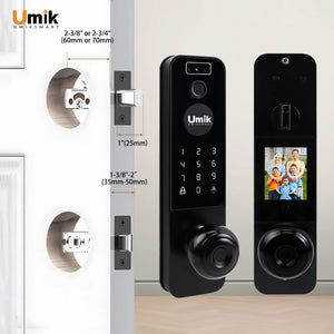 Umiksmart-Umik Smart Lock – 6-in-1 Video Doorbell Lock with Tuya App & Multi-Access.
