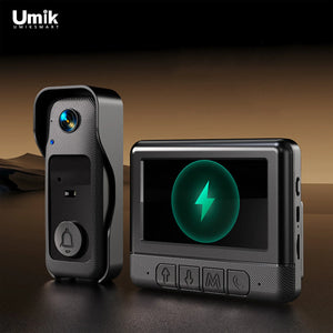 Umiksmart-X6 Video Doorbell with Monitor - High-Resolution, Two-Way Audio, Easy Installation.