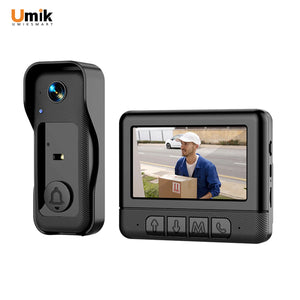 Umiksmart-X6 Video Doorbell with Monitor - High-Resolution, Two-Way Audio, Easy Installation.