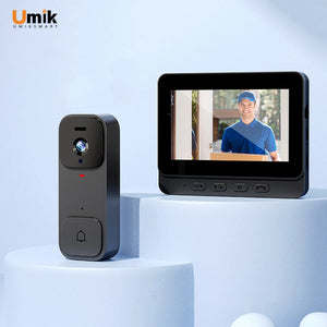 Umiksmart-Umiksmart - X7 Smart Video Doorbell – No WiFi, 2-Way Talk.