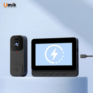 Umiksmart-Umiksmart - X7 Smart Video Doorbell – No WiFi, 2-Way Talk.