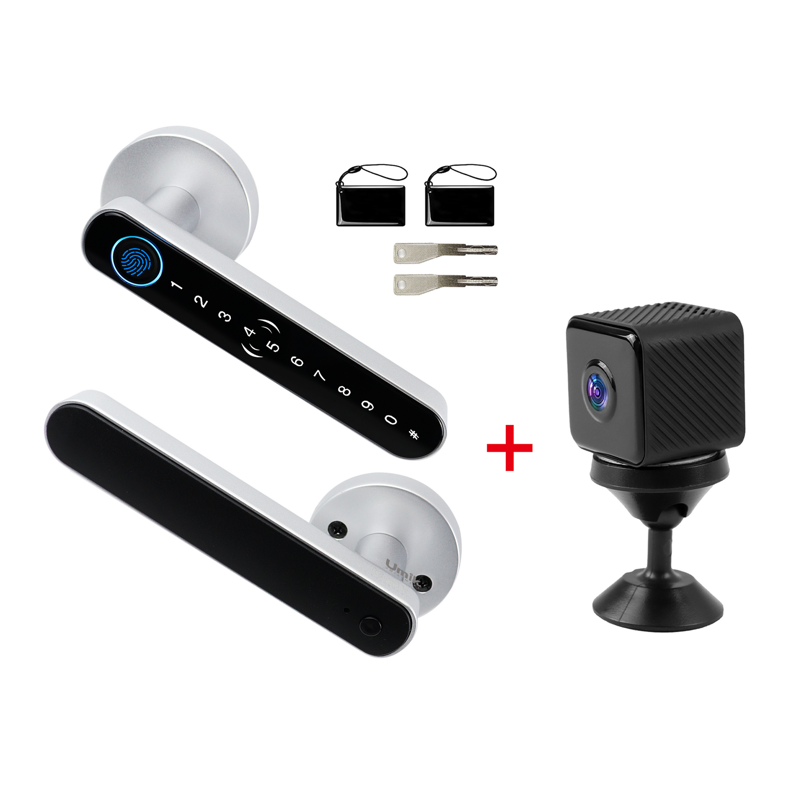 Smart Lock Bundle with Mini Camera – All-in-One Home Security Kit