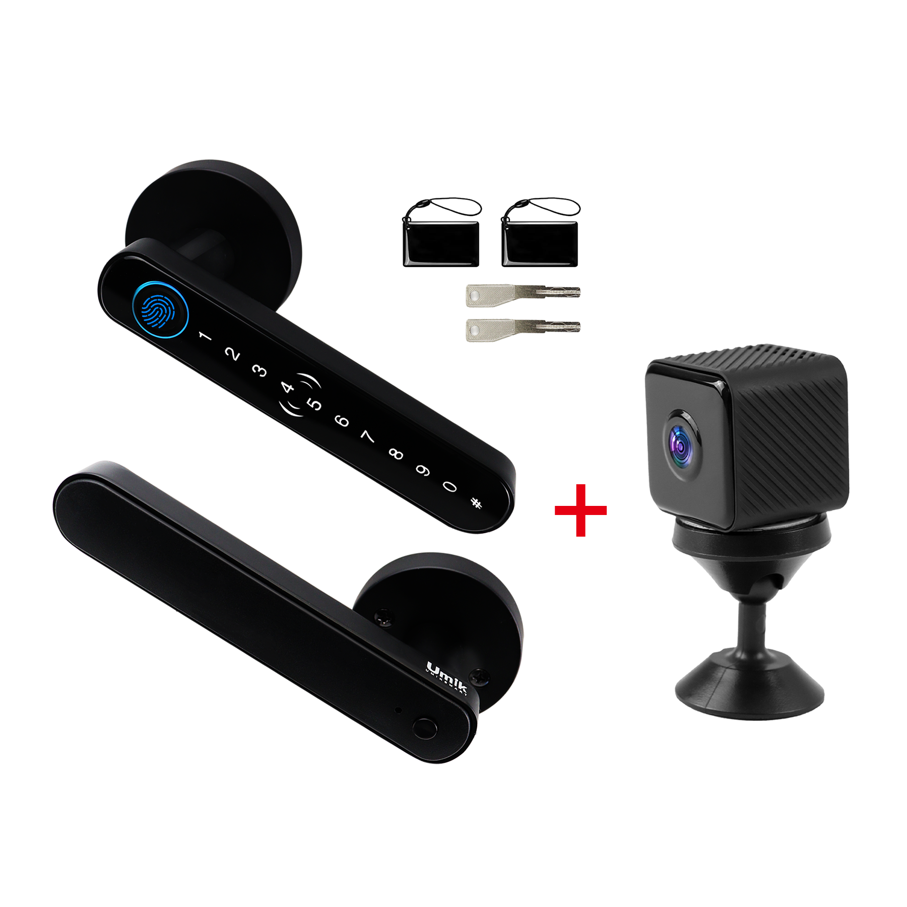 Smart Lock Bundle with Mini Camera – All-in-One Home Security Kit