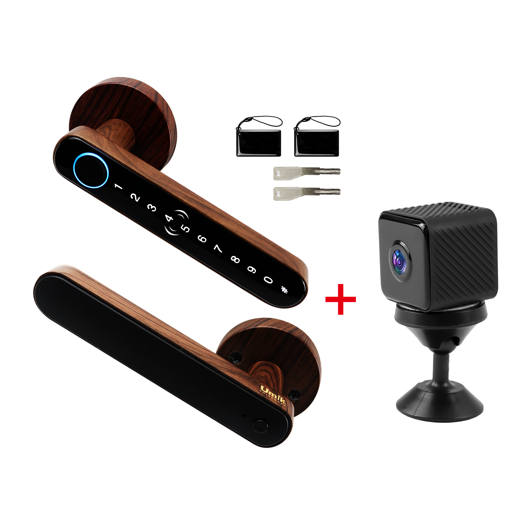 Smart Lock Bundle with Mini Camera – All-in-One Home Security Kit