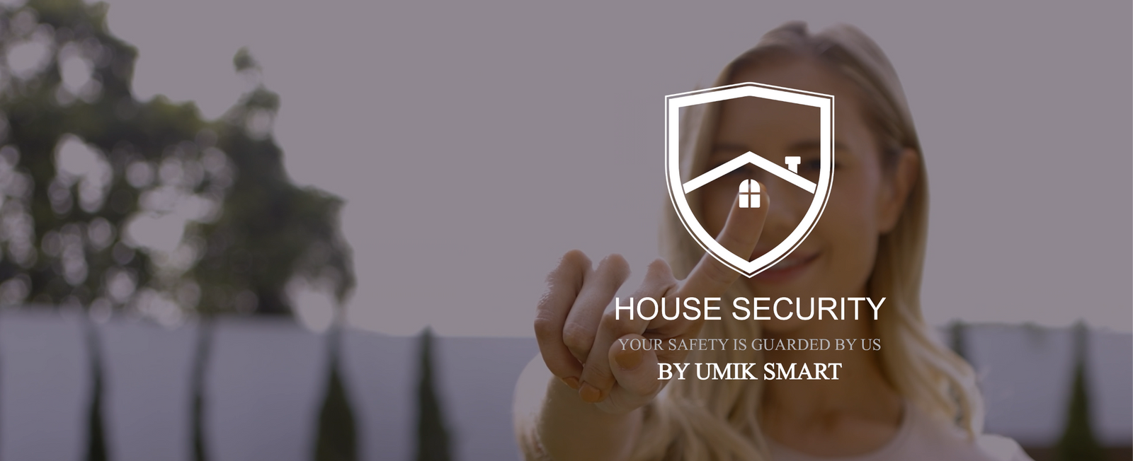 A couple using the Umiksmart smart lock at their front door, showcasing a secure and convenient smart home experience.