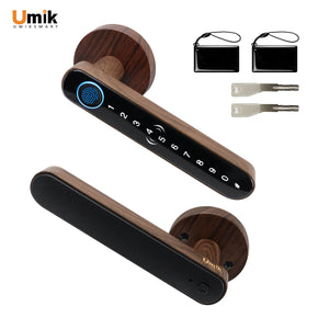 Umiksmart-UMIK UMIKSAMRT Smart Lock - Smart Security and Home Automation for Your Home wood grain.