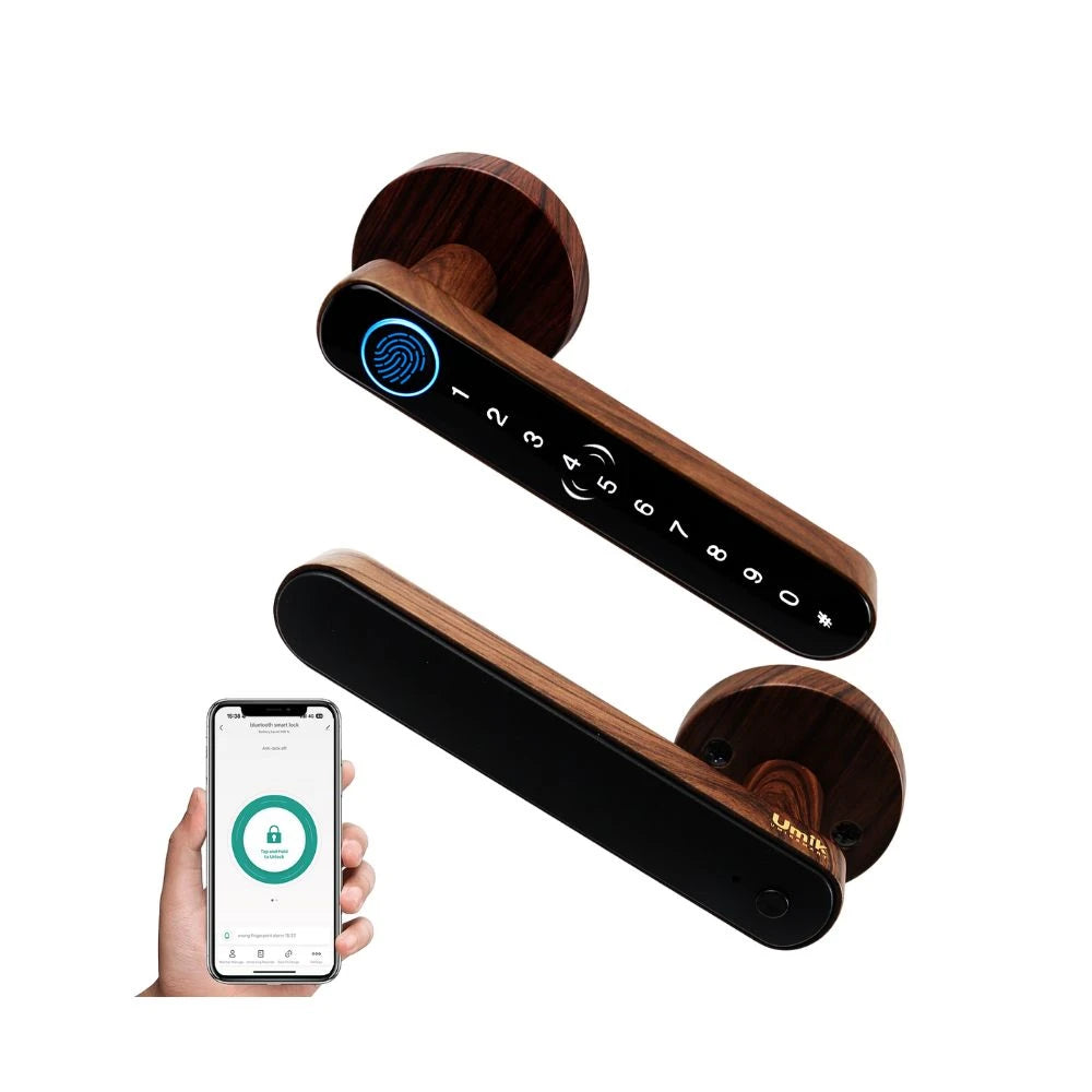 UMIK UMIKSAMRT Smart Lock - Smart Security and Home Automation for Your Home wood grain